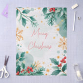 Elegante Waterverf vrolijk kerstweefsel papier (Craft)