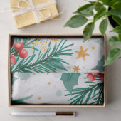 Elegante Waterverf vrolijk kerstweefsel papier (Geschenk)