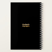 Elegante Waterverf Waterman Zodiac Custom Journal Notitieboek (Achterkant)