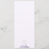 Elegante Waterverf Wedding Menu Kaart (Achterkant)