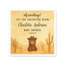 Elegante Waterverf Western Cowboy Jongens Baby Sho