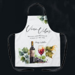 Elegante Waterverf Wijn Sfeer Initialen Wijngaard Schort<br><div class="desc">Verhoog uw viering met onze Elegante Waterverf Wijn Sfeer Initialen Wijngaard Schort, een perfecte combinatie van stijl en bruikbaarheid. Verras uw gasten met dit unieke favor, of geef het cadeau aan de aanstaande bruid of iemand speciaal die van wijn en koken houdt. Dit op maat gemaakte schort voegt een persoonlijke...</div>