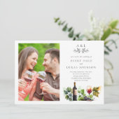 Elegante Waterverf wijngaard uitnodiging (Staand voorkant)