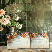 Elegante Waterverf Wijnmakerij Wijngaard Bruiloft RSVP Kaartje