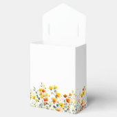 Elegante Waterverf Wild Flowers Bloemen Bloemen Br Bedankdoosjes (Geopend)