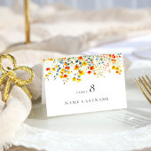 Elegante Waterverf Wild Flowers Bloemen Bloemen Br Kaart