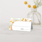 Elegante Waterverf Wild Flowers Bloemen Bloemen Br Plaatskaartje (Voorkant)