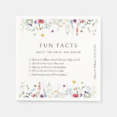 Elegante Waterverf Wild Flowers Bloemen Bloemen Br Servet (Voorkant)