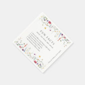 Elegante Waterverf Wild Flowers Bloemen Bloemen Br Servet (Hoek)