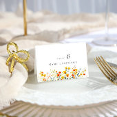 Elegante Waterverf Wild Flowers Bloemen Plaats Kaa Kaart