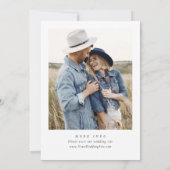 Elegante Waterverf Wild Flowers Bruiloft Save The Date (Achterkant)