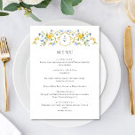Elegante Waterverf Wild Flowers Trouwdiner Menu<br><div class="desc">Klik voor verdere aanpassingen op "Deze sjabloon personaliseren" en vervolgens op "Bewerken met ontwerpgereedschap". Stijlvolle bewerkbare gemakkelijk te gebruiken bruiloft sjablonen,  meer items beschikbaar in de winkel (uitnodigingen,  rsvp,  bedankjes,  briefpapier & decor). Neem contact met me op als je hulp nodig hebt of overeenkomende objecten.</div>