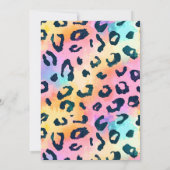 Elegante Waterverf Wild Safari Dieren Baby shower Kaart (Achterkant)