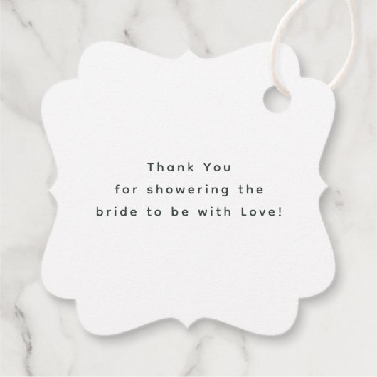 Elegante Waterverf Wildbloemen Dank u bruiloft Bedankjes Labels (Achterkant)