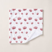 Elegante waterverf wilde bloem bad handdoek (Wasdoekje)