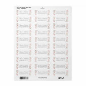 Elegante waterverf wilde bloem retouradres etiket (Full Sheet)