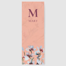 Elegante Waterverf Wilde Bloem Roze Boeklegger