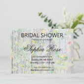 Elegante waterverf wilde bloem rustieke vrijgezell kaart (Staand voorkant)