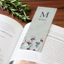 Elegante Waterverf Wilde Bloem Salie Boeklegger
