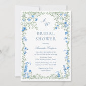 Elegante Waterverf Wilde Bloemen Bruidsshower Kaart (Voorkant)