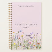 Elegante Waterverf Wilde Bloemen Naam Planner (Voorkant)
