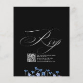 Elegante Waterverf Wilde Bloemen Weide RSVP Trouwe Flyer (Achterkant)