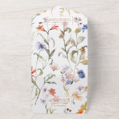 Elegante waterverf wildflower bruiloft all in one uitnodiging (Buitenkant)