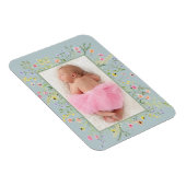 Elegante Waterverf Wildflower Lijst Foto Magneet (Rechterzijde)