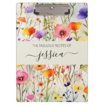 Elegante waterverf wildflower scriptnaam Recept