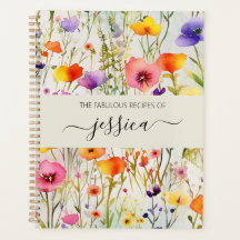 Elegante waterverf wildflower scriptnaam Recept
