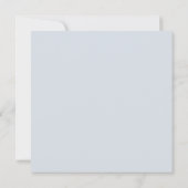 Elegante Waterverf Wildflower Stoffig Blauw Bruilo Kaart (Achterkant)