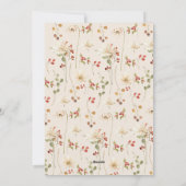 Elegante Waterverf Wildflower Vrolijk kerstfeest Feestdagenkaart (Achterkant)