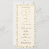 Elegante Waterverf Wildflower Wedding Programma (Achterkant)