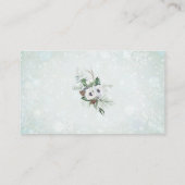 Elegante Waterverf Winter Anemonen bloemenboeken f Informatiekaartje (Achterkant)