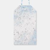 Elegante Waterverf Winter Arctic Animals Baby Show Cadeaulabel (Achterkant)