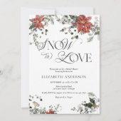 Elegante Waterverf Winter Floral Vrijgezellenfeest Kaart (Voorkant)