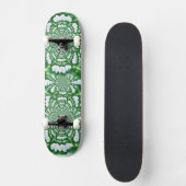 Elegante waterverf witte orchidee mandala persoonlijk skateboard (Voorkant)
