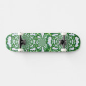 Elegante waterverf witte orchidee mandala persoonlijk skateboard (Horizontaal)