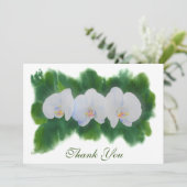 Elegante waterverf witte tropische orchideeën (Staand voorkant)