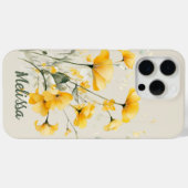 Elegante Waterverf Yellow Spring Flowers Case-Mate iPhone Case (Achterkant (horizontaal))