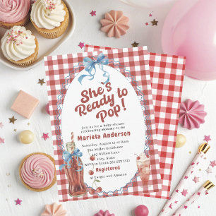 Elegante waterverf ze staat op springen Baby Show Kaart