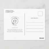 Elegante Waterverf Zonnebloem Boho Bewaar de datum Briefkaart (Achterkant)
