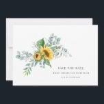 Elegante Waterverf Zonnebloem Save the Date<br><div class="desc">Elegante Waterverf Bruiloft Bloemen Zonnebloem Save the Date</div>
