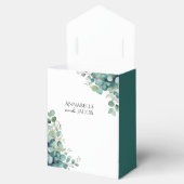 Elegante waterverfbladeren cadeaudoos voor de brui bedankdoosjes (Geopend)