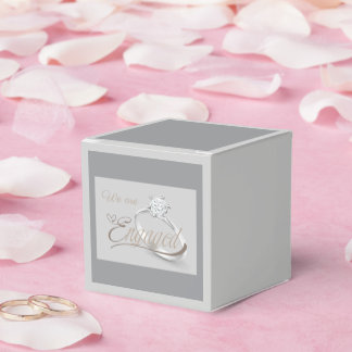 Elegante "We Are Engaged" verlovingsfeest Bedankdoosjes