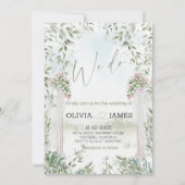 Elegante "We Do" Botanische Boog Wedding Party Kaart (Voorkant)