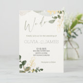 Elegante "We Do" bruiloft - Modern romantisch fees Kaart (Staand voorkant)