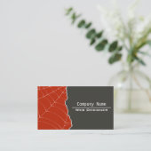Elegante webdesigner grijs & rood visitekaartje (Staand voorkant)