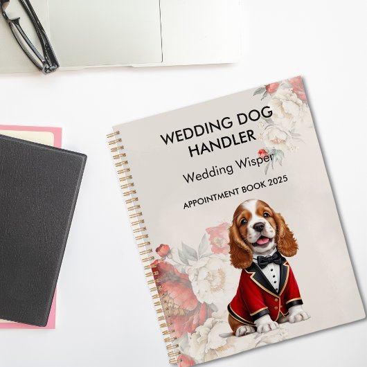 Elegante Wedding Dog Handler Trainer met een QR-co Planner