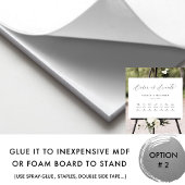 Elegante Wedding Orde van Evenementen Teken met Ti Poster